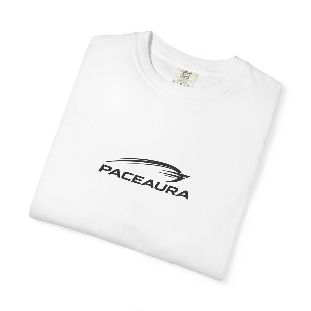 PeaceAura Minimalist Logo T-Shirt — Soft Garment-Dyed Casual Tee