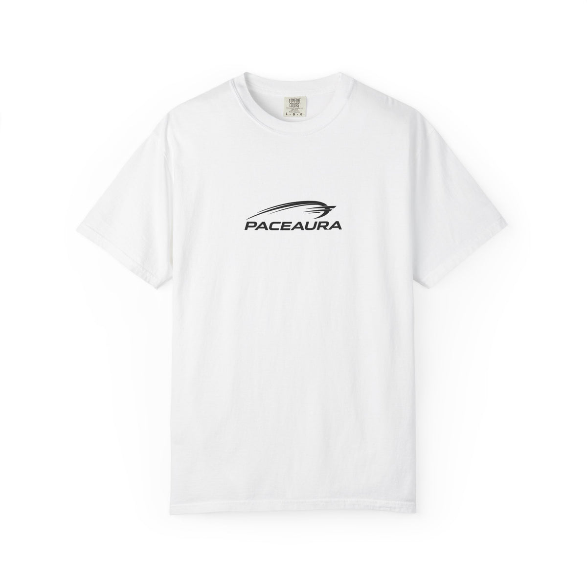 PeaceAura Minimalist Logo T-Shirt — Soft Garment-Dyed Casual Tee